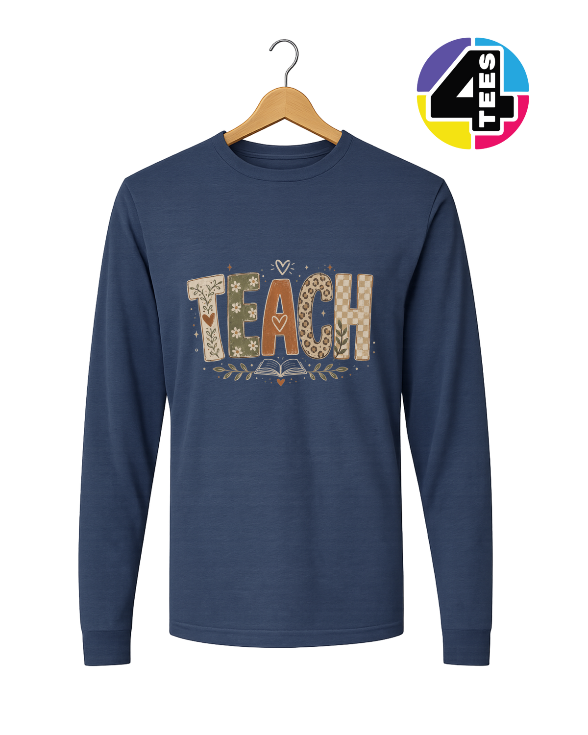 Boho Autumn Teach Long Sleeve Tee