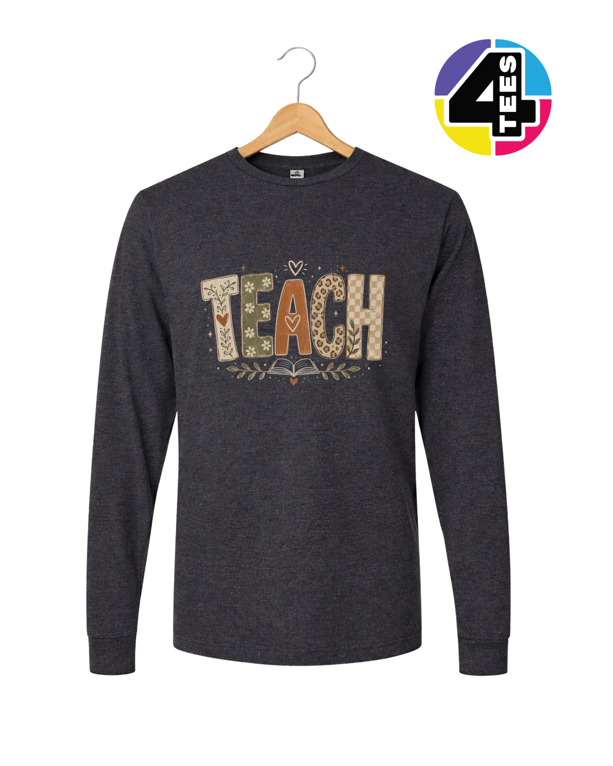 Boho Autumn Teach Long Sleeve Tee