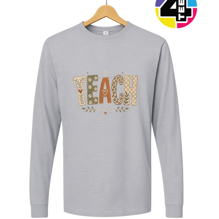 Boho Autumn Teach Long Sleeve Tee