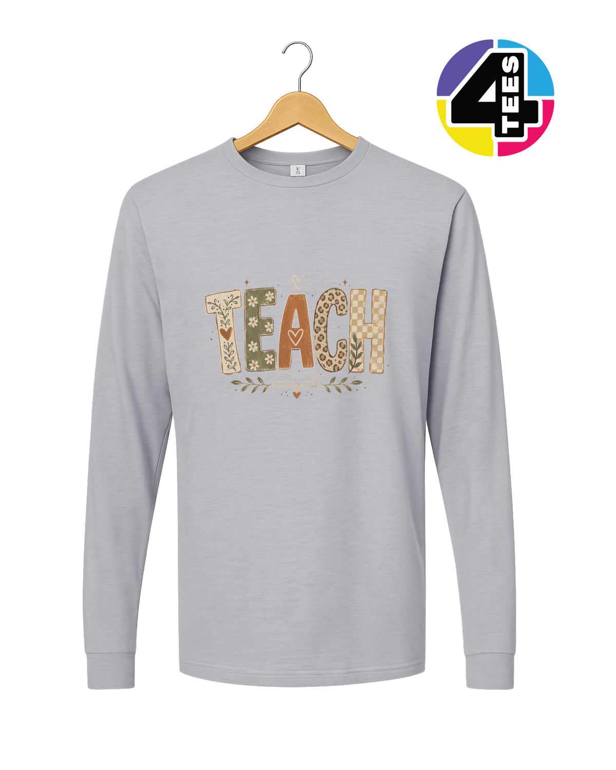 Boho Autumn Teach Long Sleeve Tee