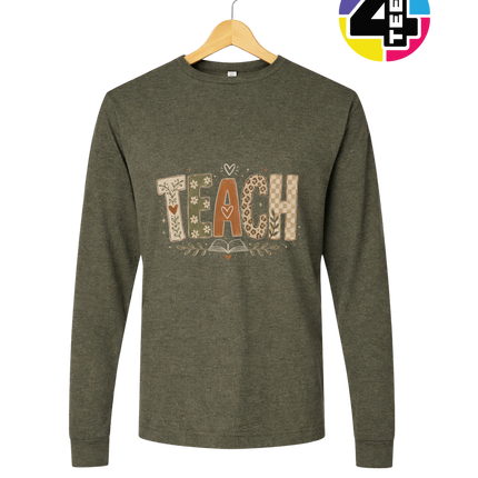 Boho Autumn Teach Long Sleeve Tee