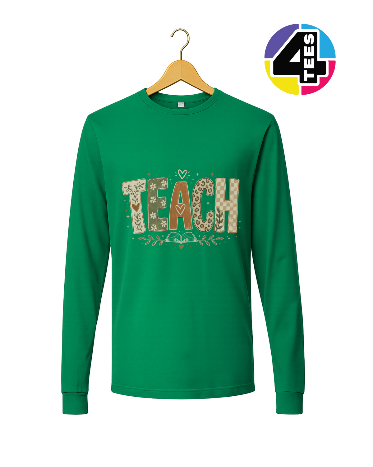 Boho Autumn Teach Long Sleeve Tee