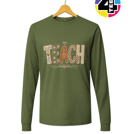 Boho Autumn Teach Long Sleeve Tee