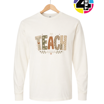 Boho Autumn Teach Long Sleeve Tee