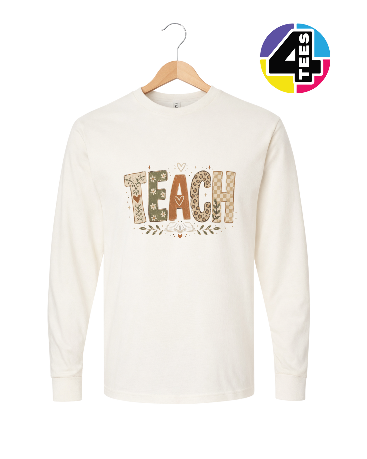 Boho Autumn Teach Long Sleeve Tee