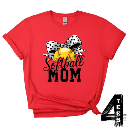 Softball Mom Bow