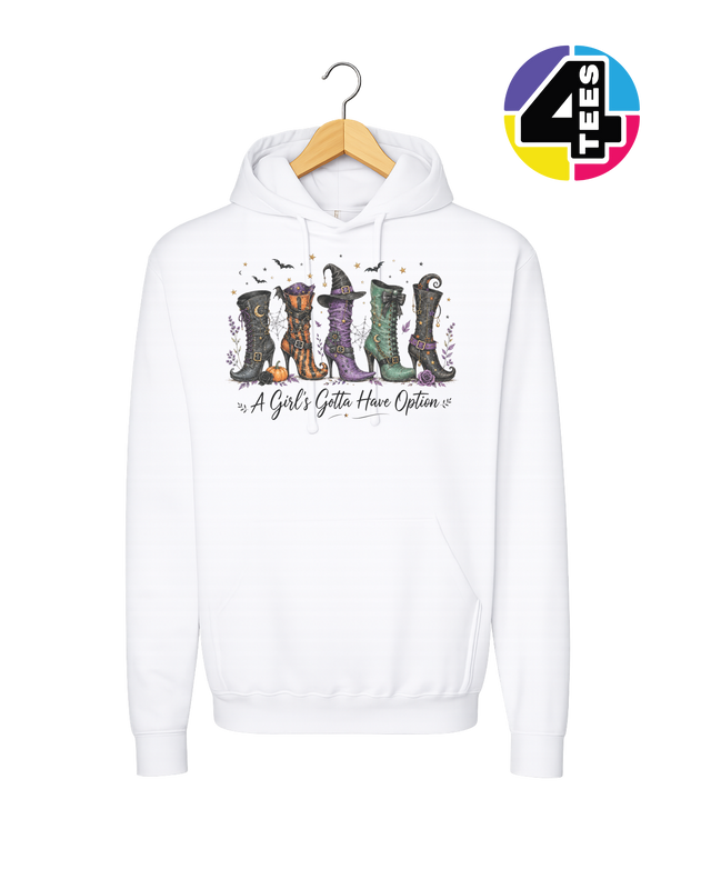 Witchy Boots & Spooky Vibes Hoodie