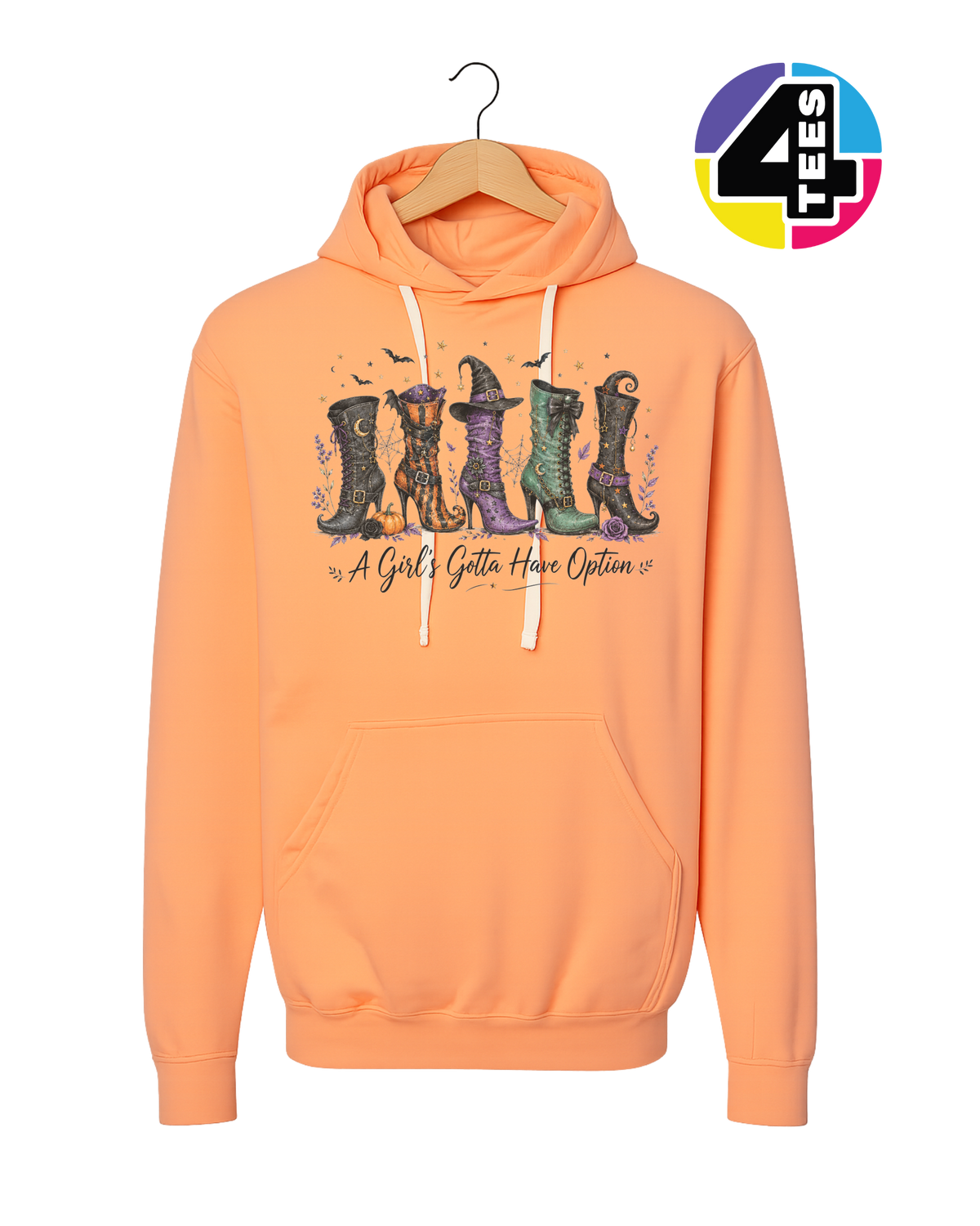 Witchy Boots & Spooky Vibes Hoodie