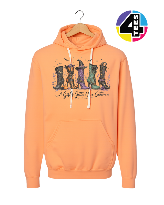 Witchy Boots & Spooky Vibes Hoodie