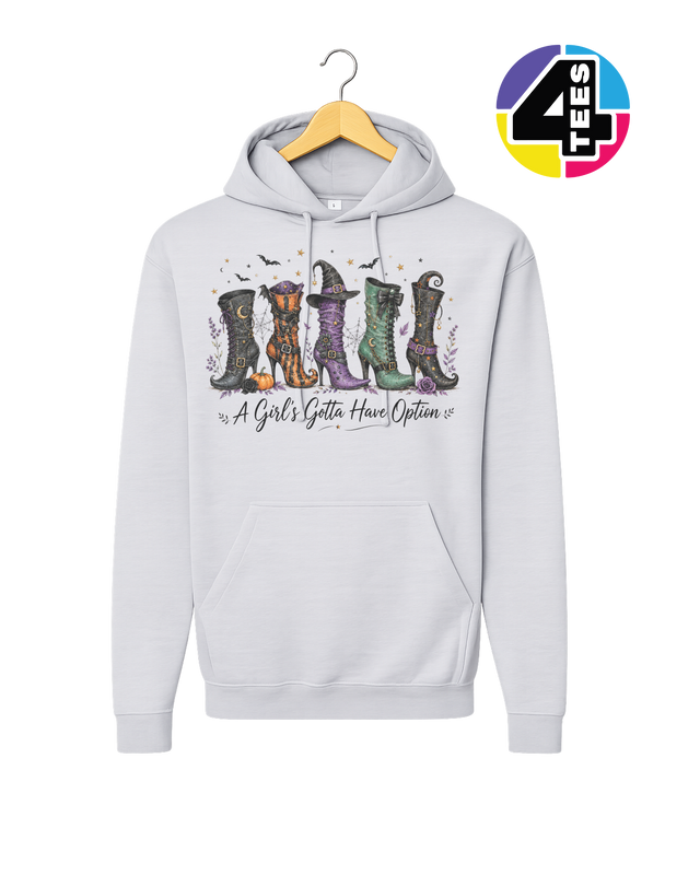 Witchy Boots & Spooky Vibes Hoodie