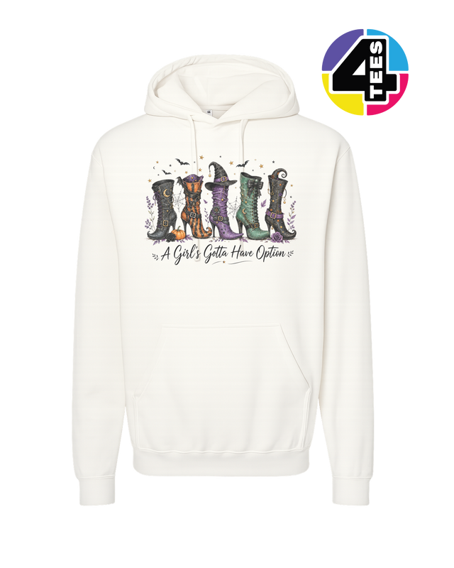 Witchy Boots & Spooky Vibes Hoodie
