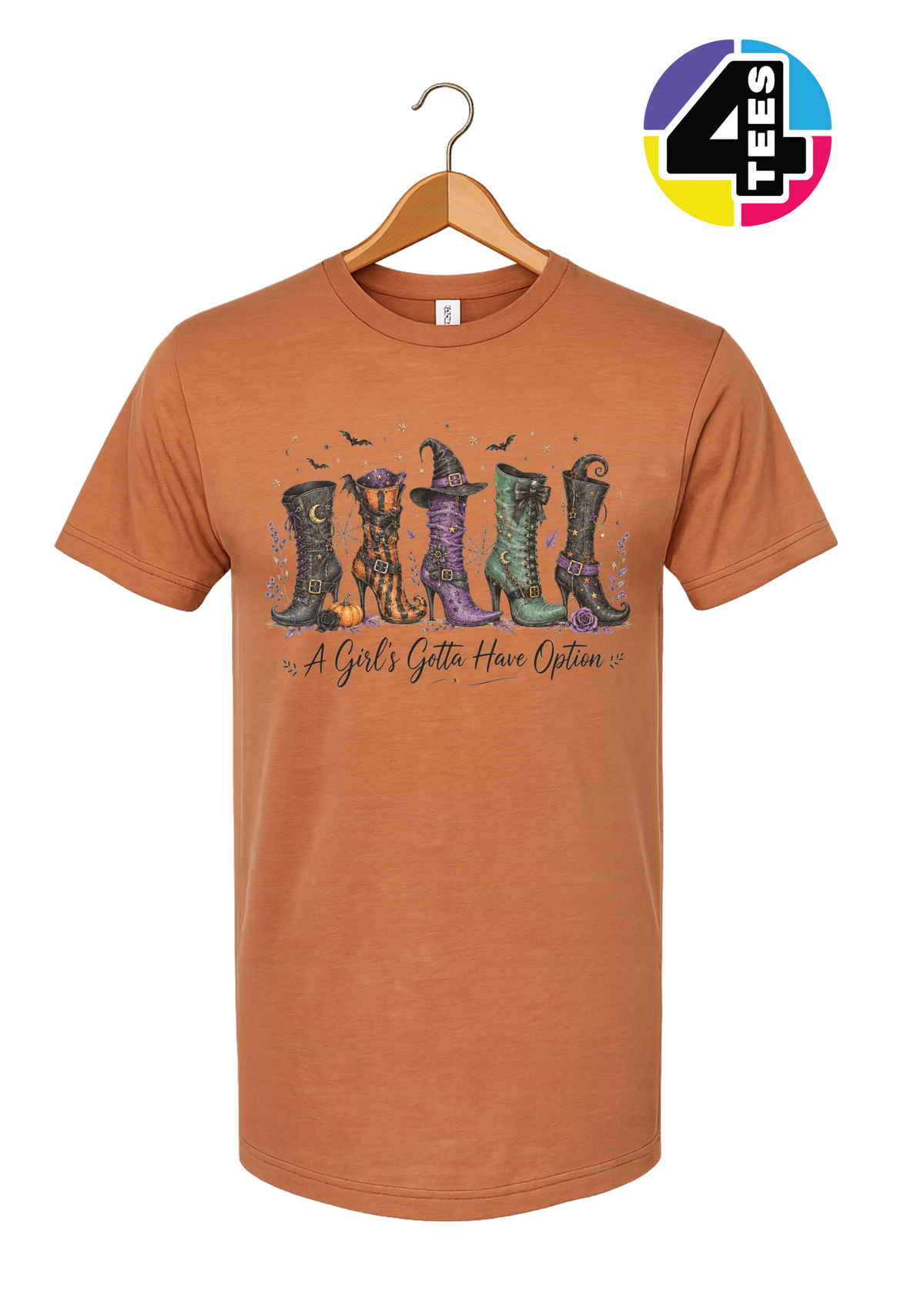 Witchy Boots & Spooky Vibes Tee