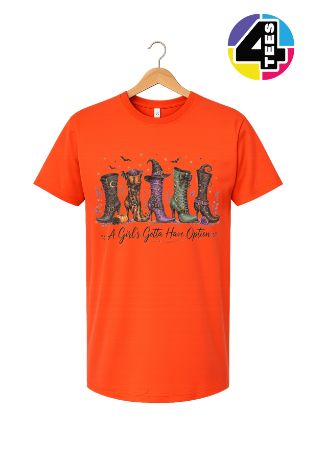 Witchy Boots & Spooky Vibes Tee