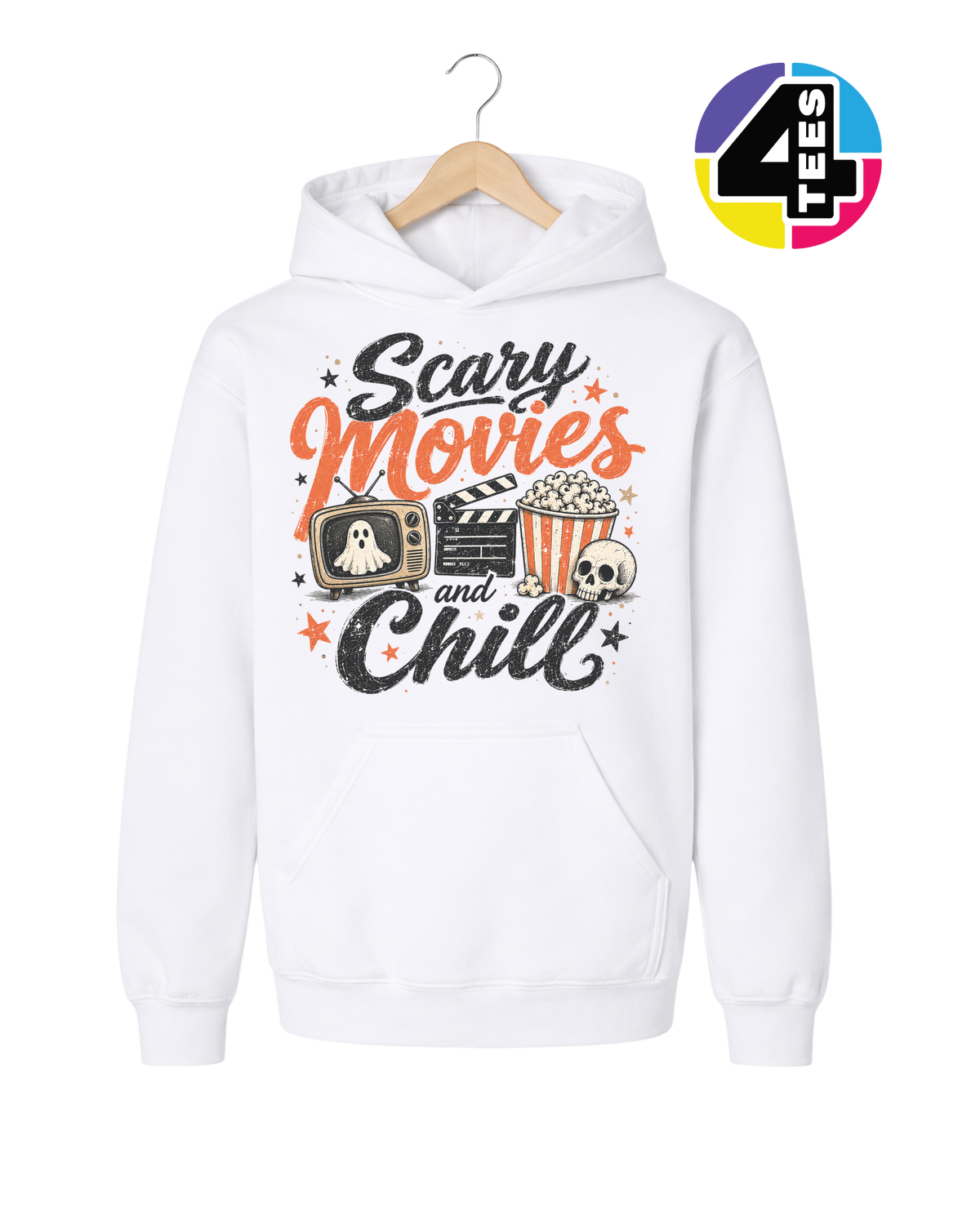 Scary Movies & Chills Youth Hoodie