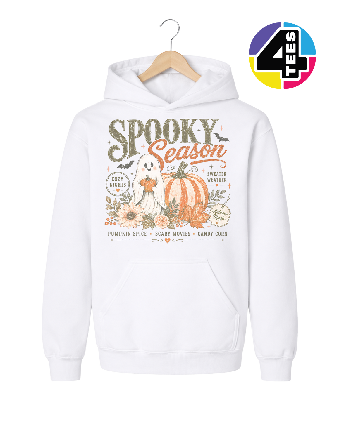 Cozy Spooky Season Youth Hoodie