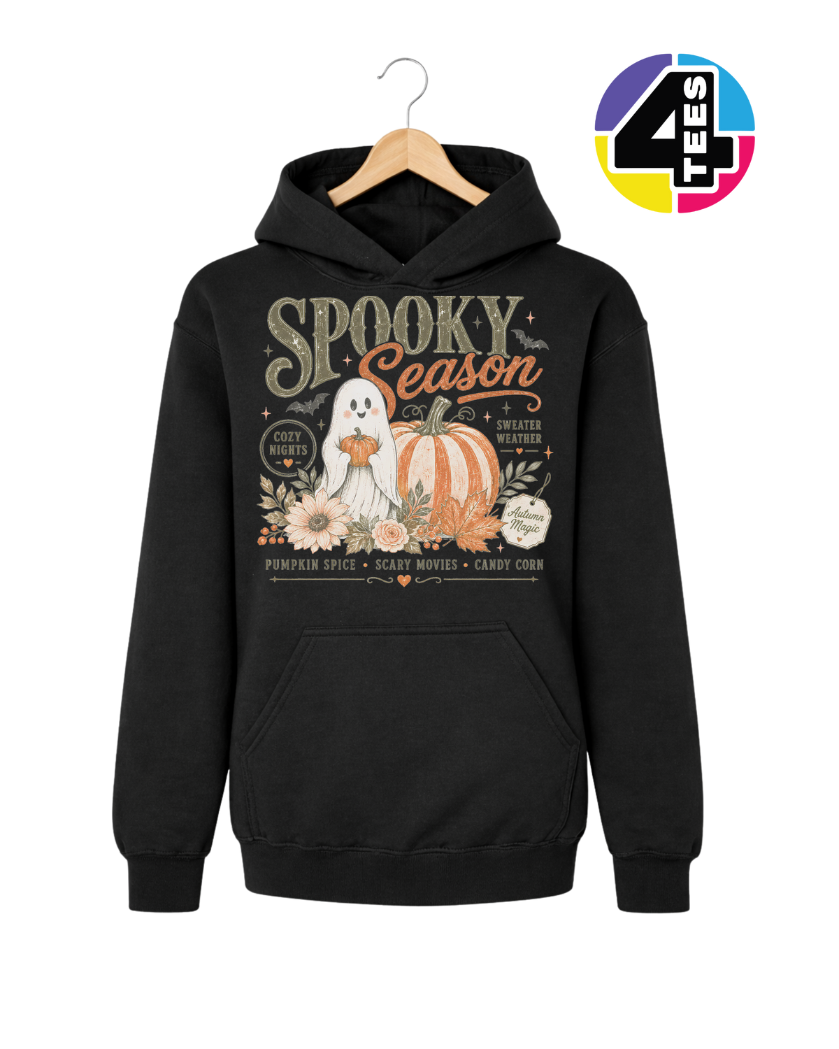Cozy Spooky Season Youth Hoodie