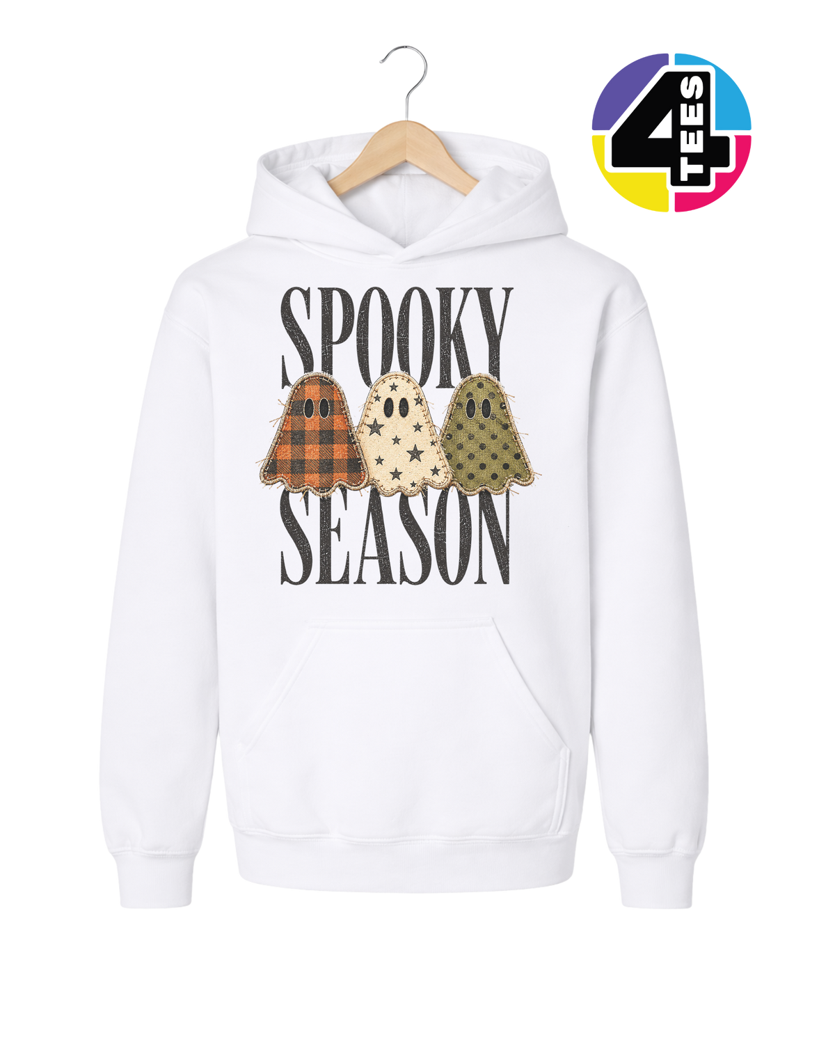 Spooky Season Patchwork Pals Youth Hoodie