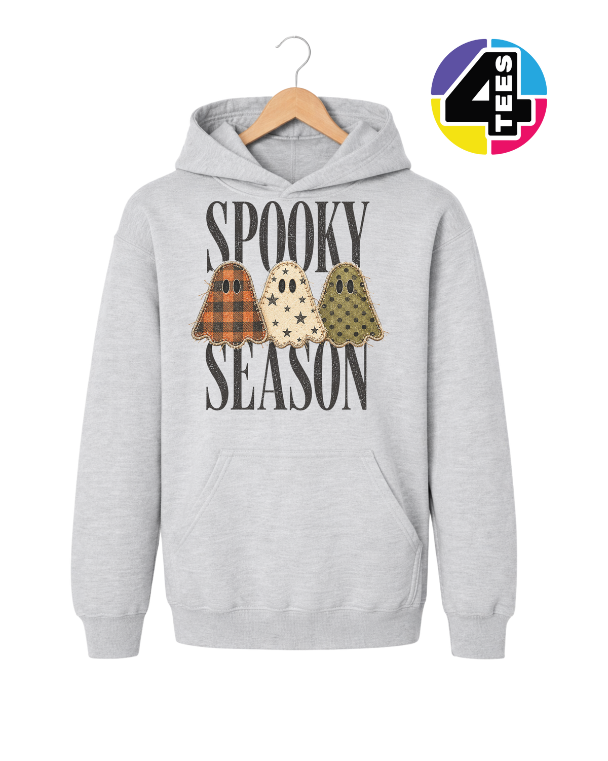 Spooky Season Patchwork Pals Youth Hoodie