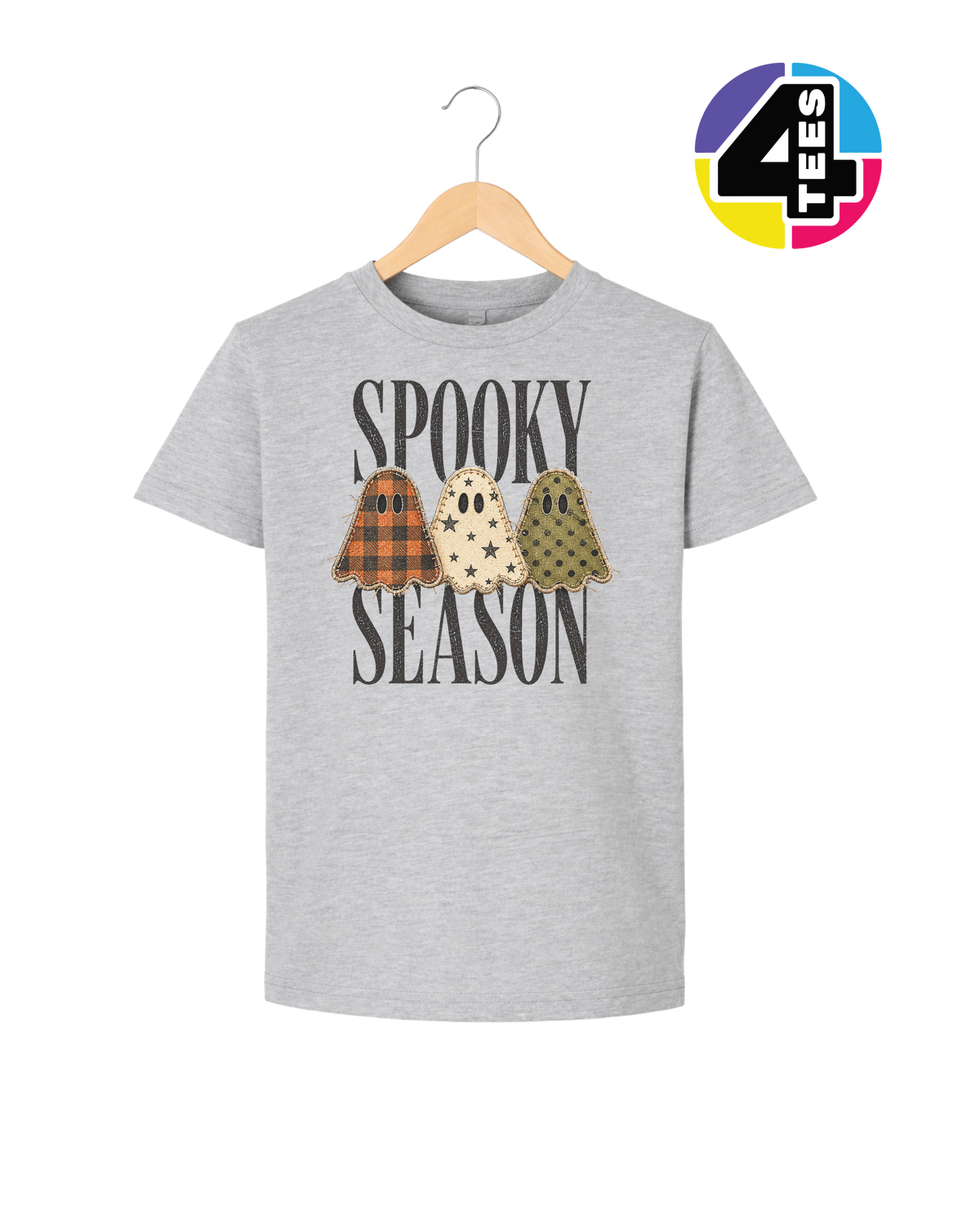 Spooky Season Patchwork Pals Youth Tee