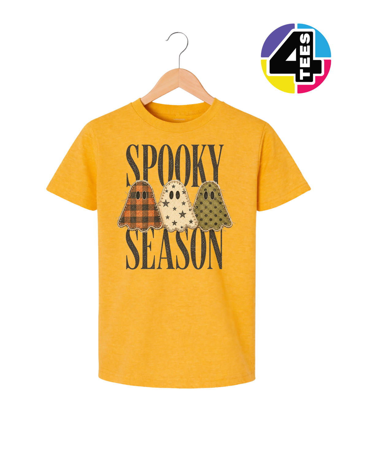 Spooky Season Patchwork Pals Youth Tee