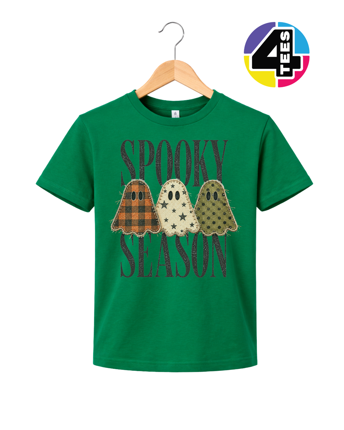 Spooky Season Patchwork Pals Youth Tee