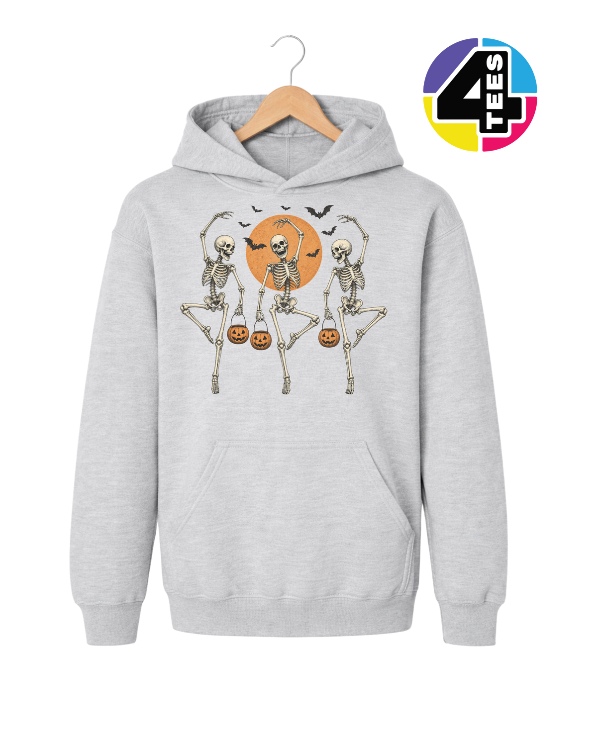 Skeleton Halloween Boogie Youth Hoodie