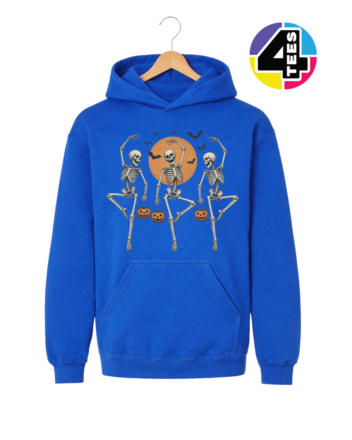 Skeleton Halloween Boogie Youth Hoodie
