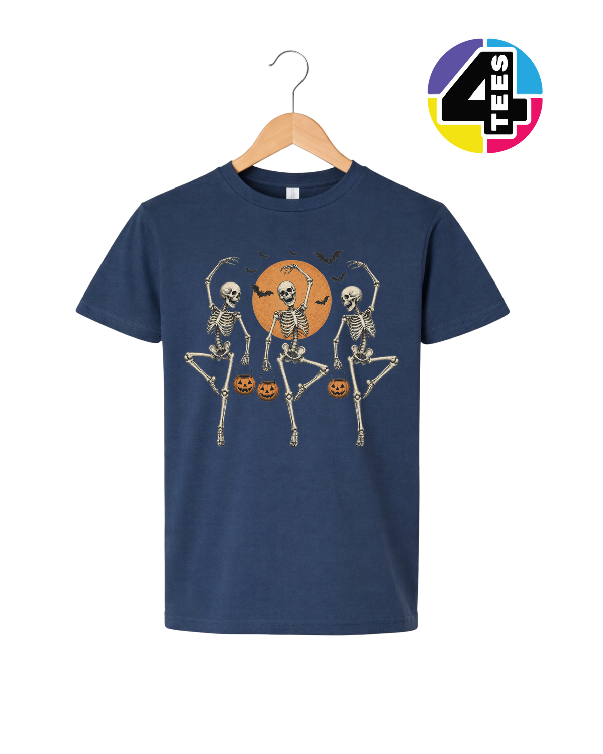 Skeleton Halloween Boogie Youth Tee