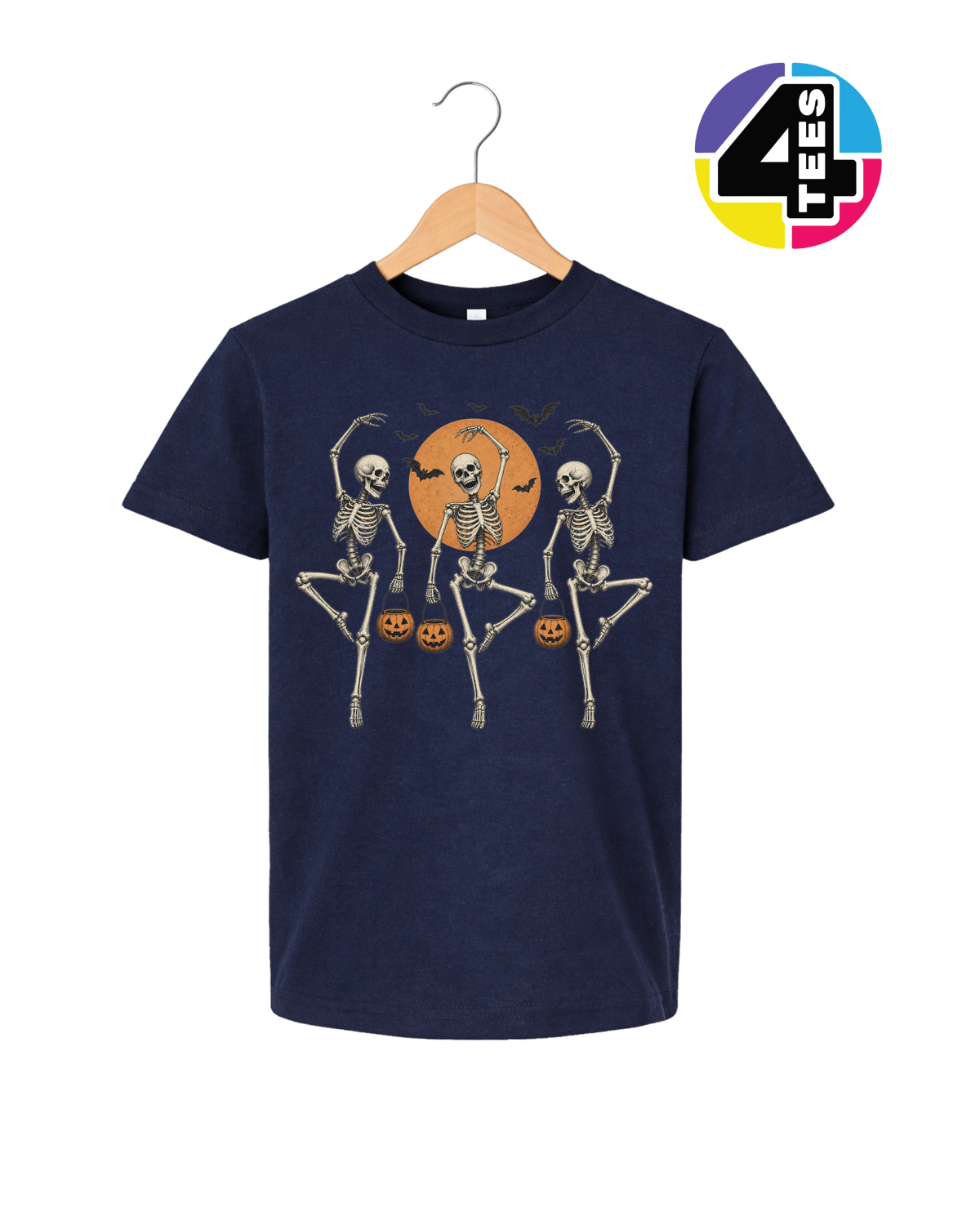 Skeleton Halloween Boogie Youth Tee