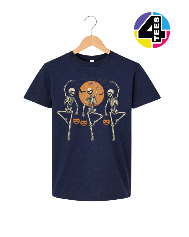 Skeleton Halloween Boogie Youth Tee