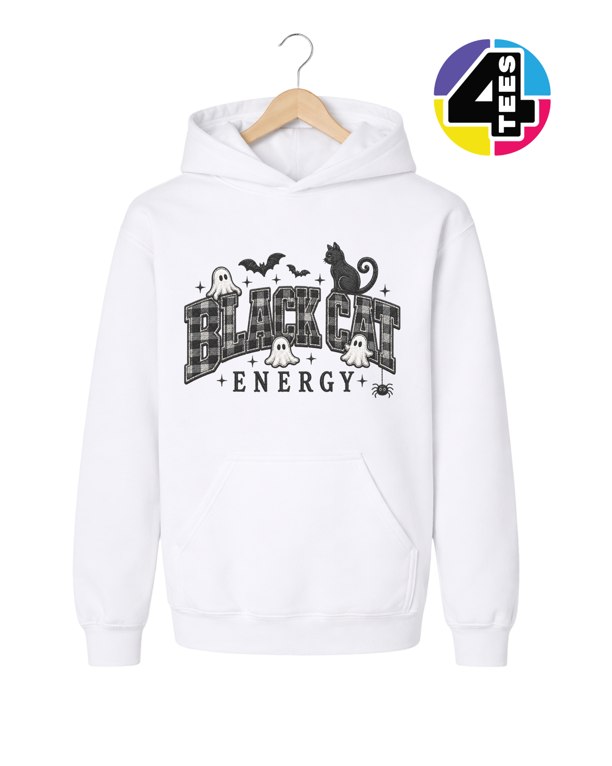 Black Cat Energy Youth Hoodie