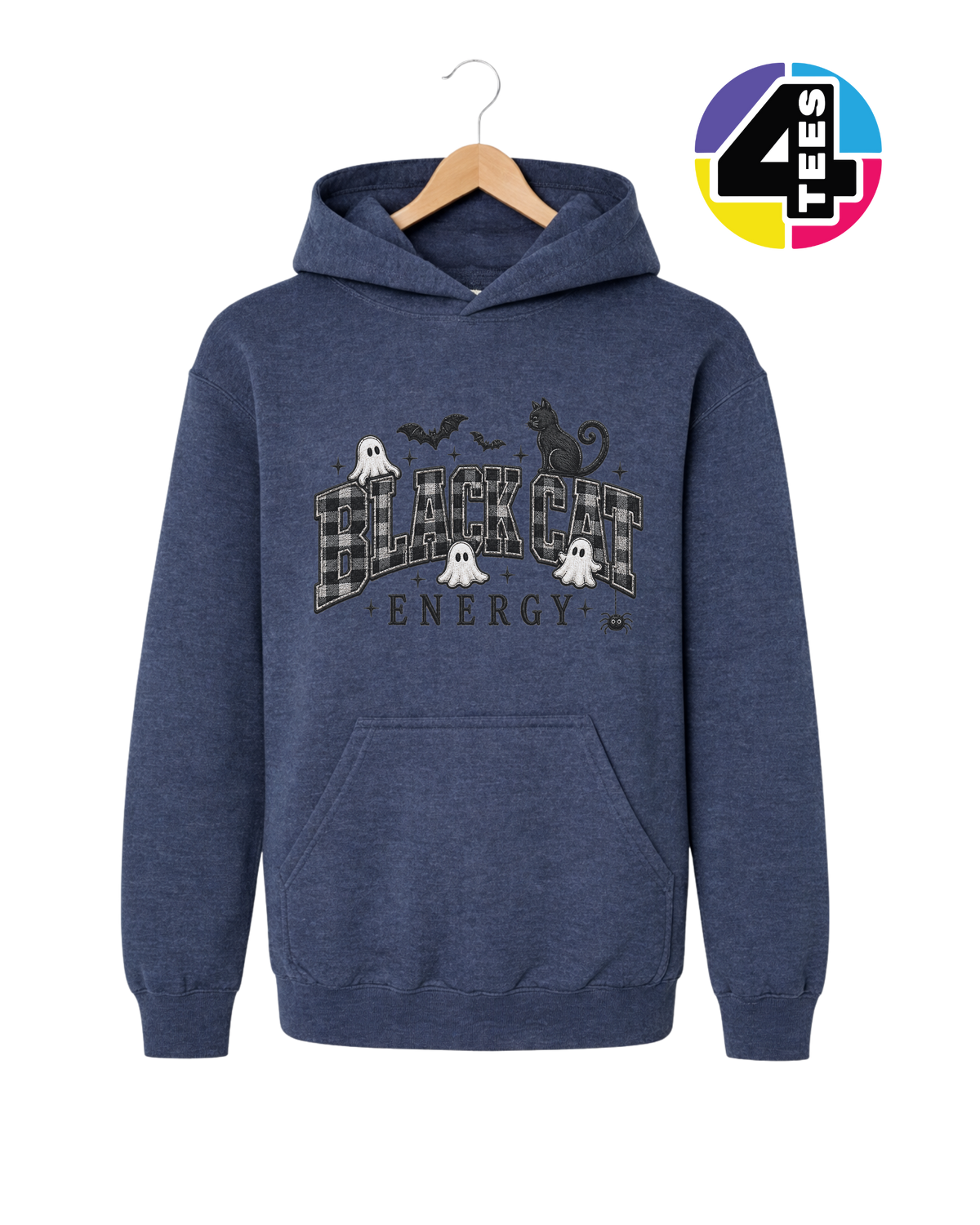 Black Cat Energy Youth Hoodie