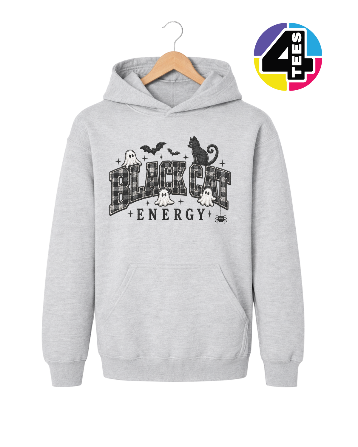 Black Cat Energy Youth Hoodie