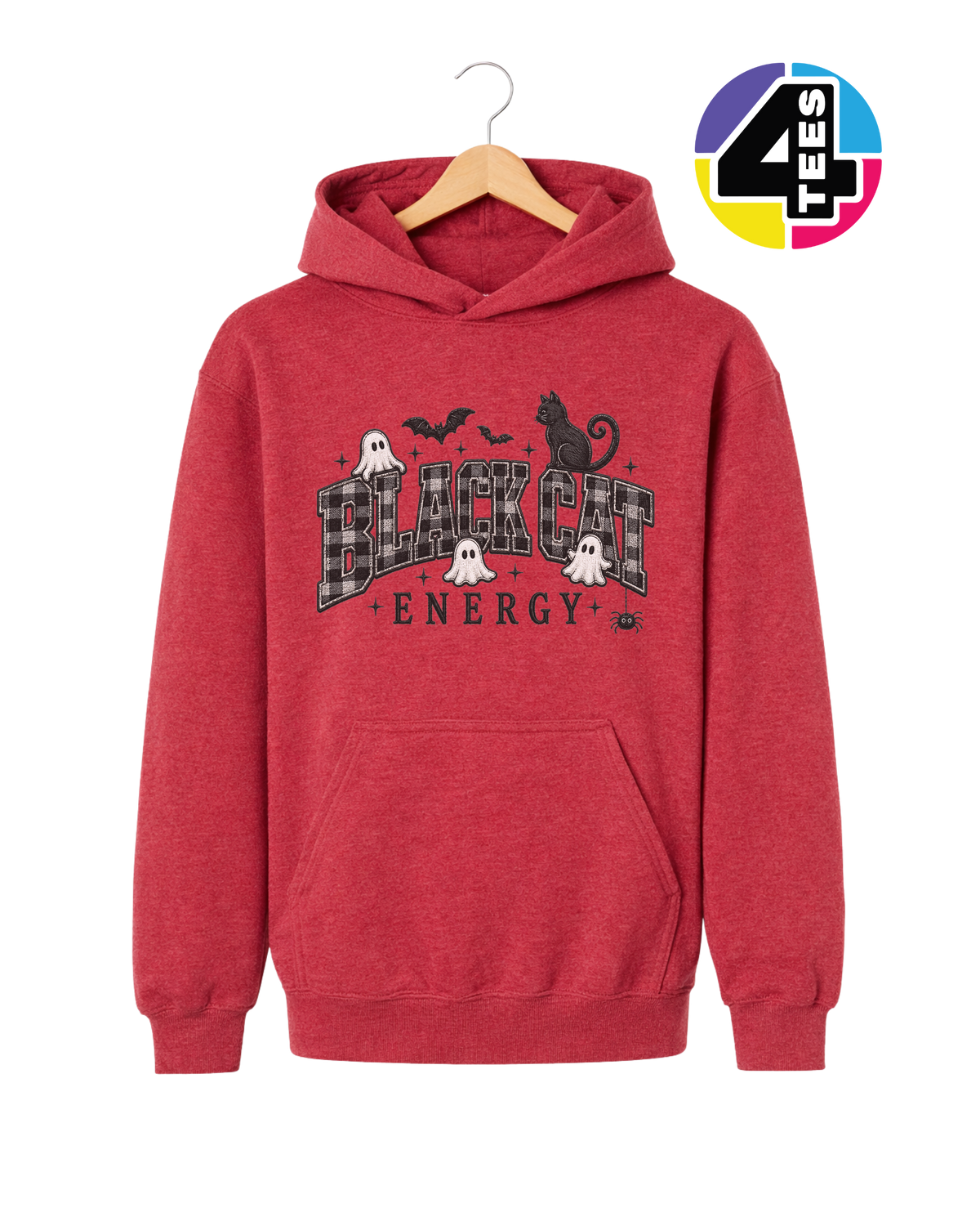 Black Cat Energy Youth Hoodie