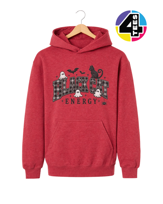 Black Cat Energy Youth Hoodie