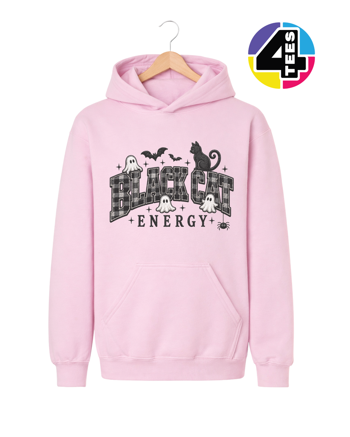 Black Cat Energy Youth Hoodie