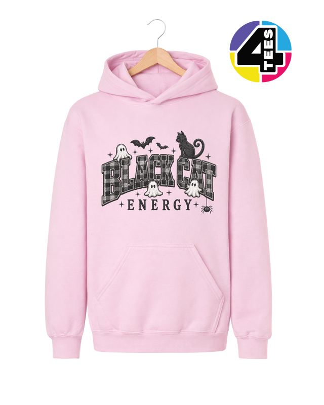 Black Cat Energy Youth Hoodie