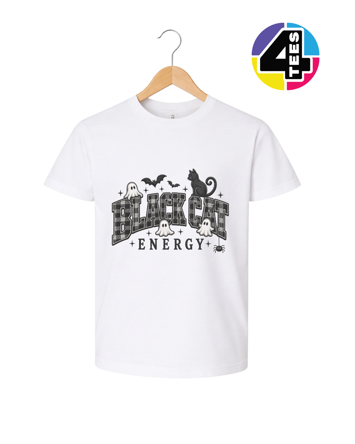 Black Cat Energy Youth Tee
