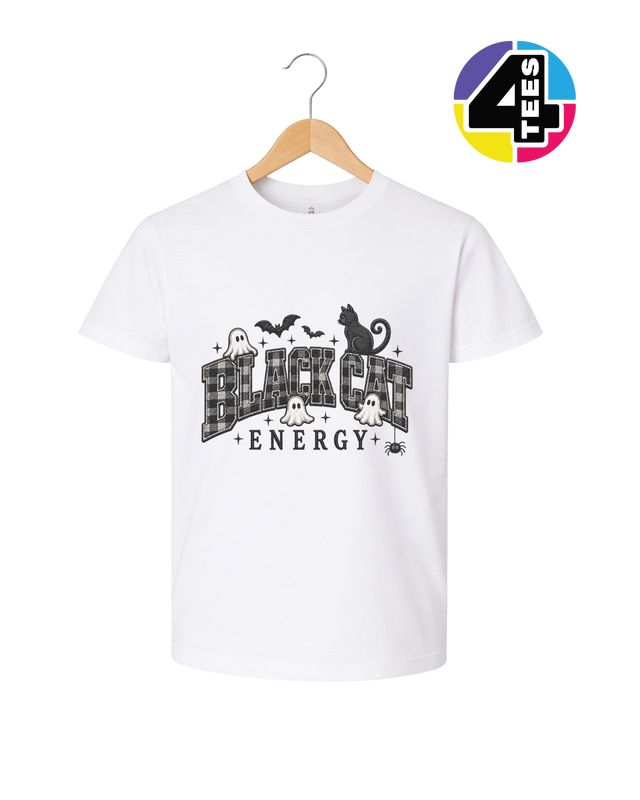 Black Cat Energy Youth Tee