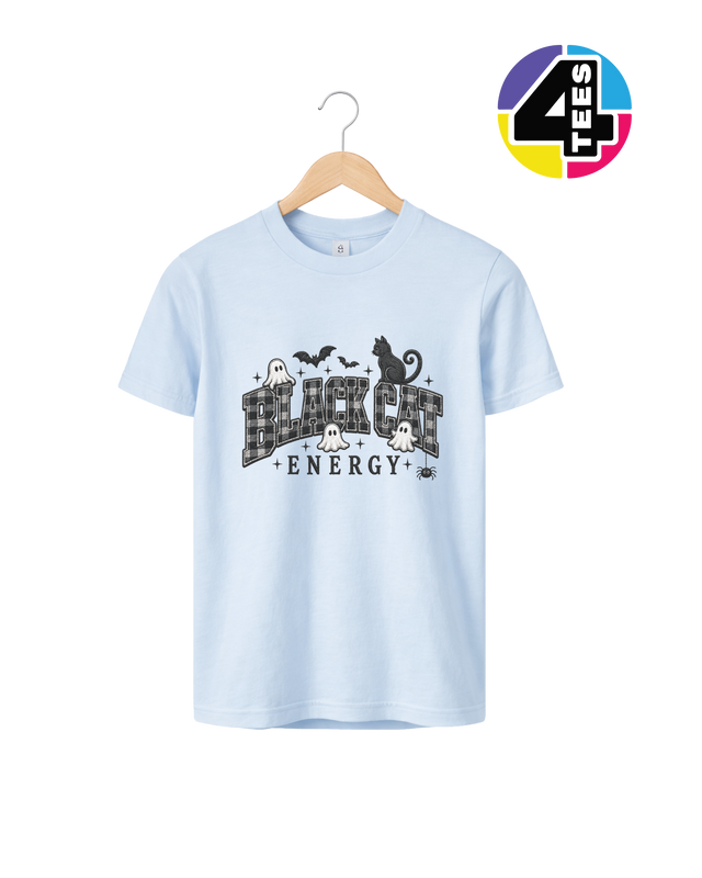 Black Cat Energy Youth Tee