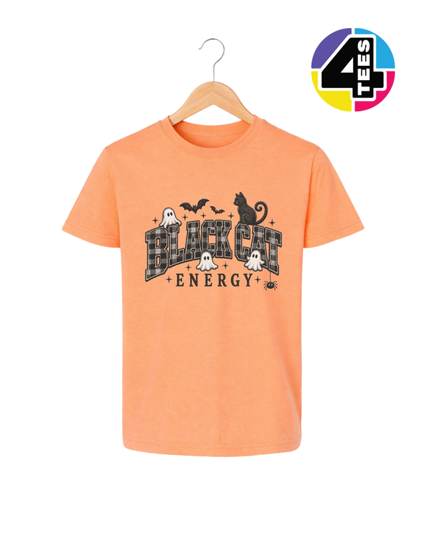 Black Cat Energy Youth Tee