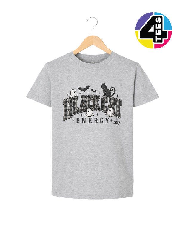 Black Cat Energy Youth Tee