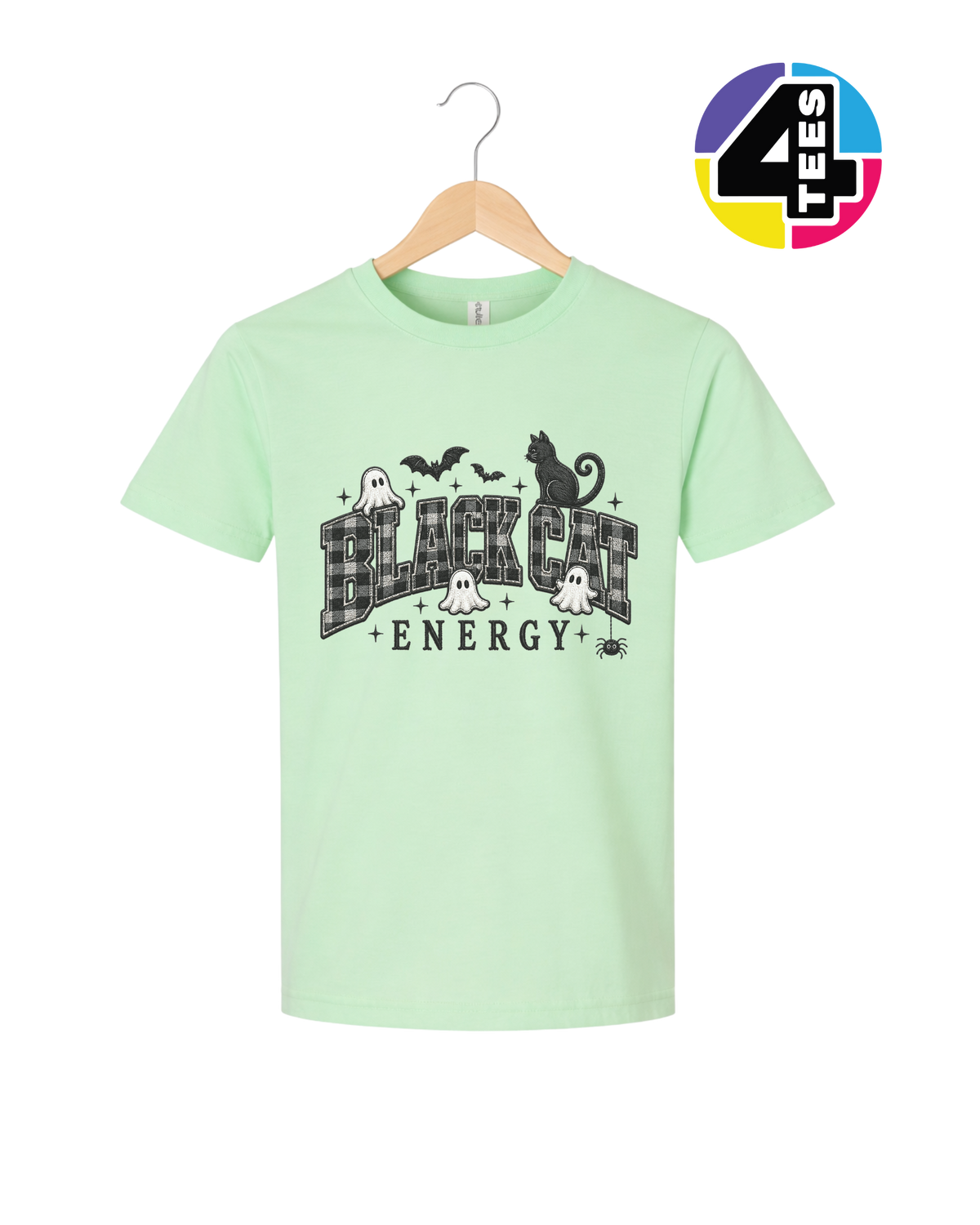 Black Cat Energy Youth Tee