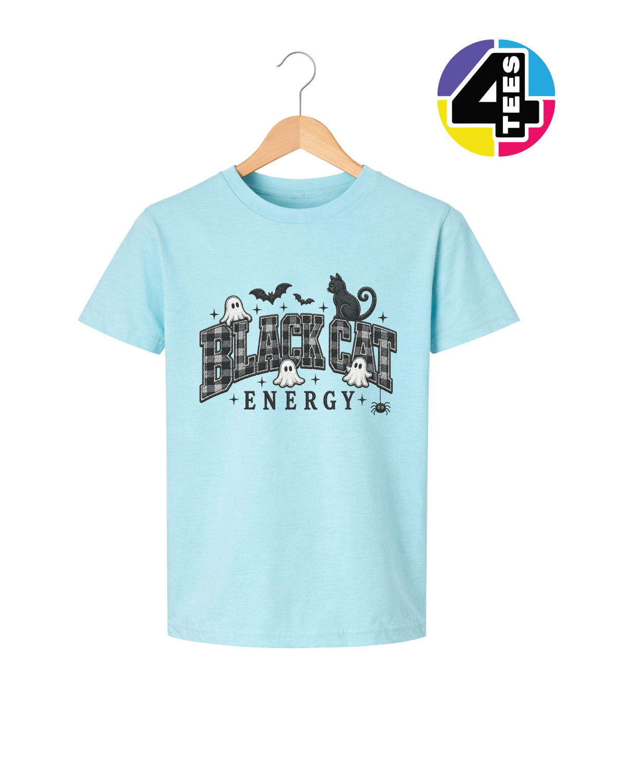 Black Cat Energy Youth Tee