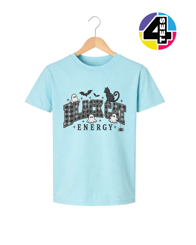 Black Cat Energy Youth Tee