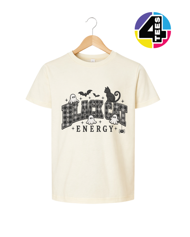 Black Cat Energy Youth Tee