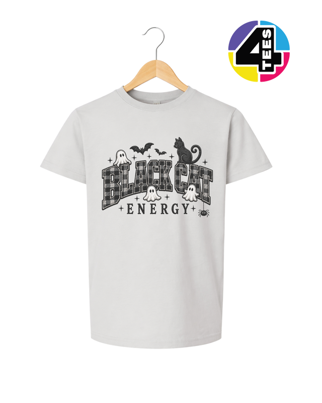 Black Cat Energy Youth Tee