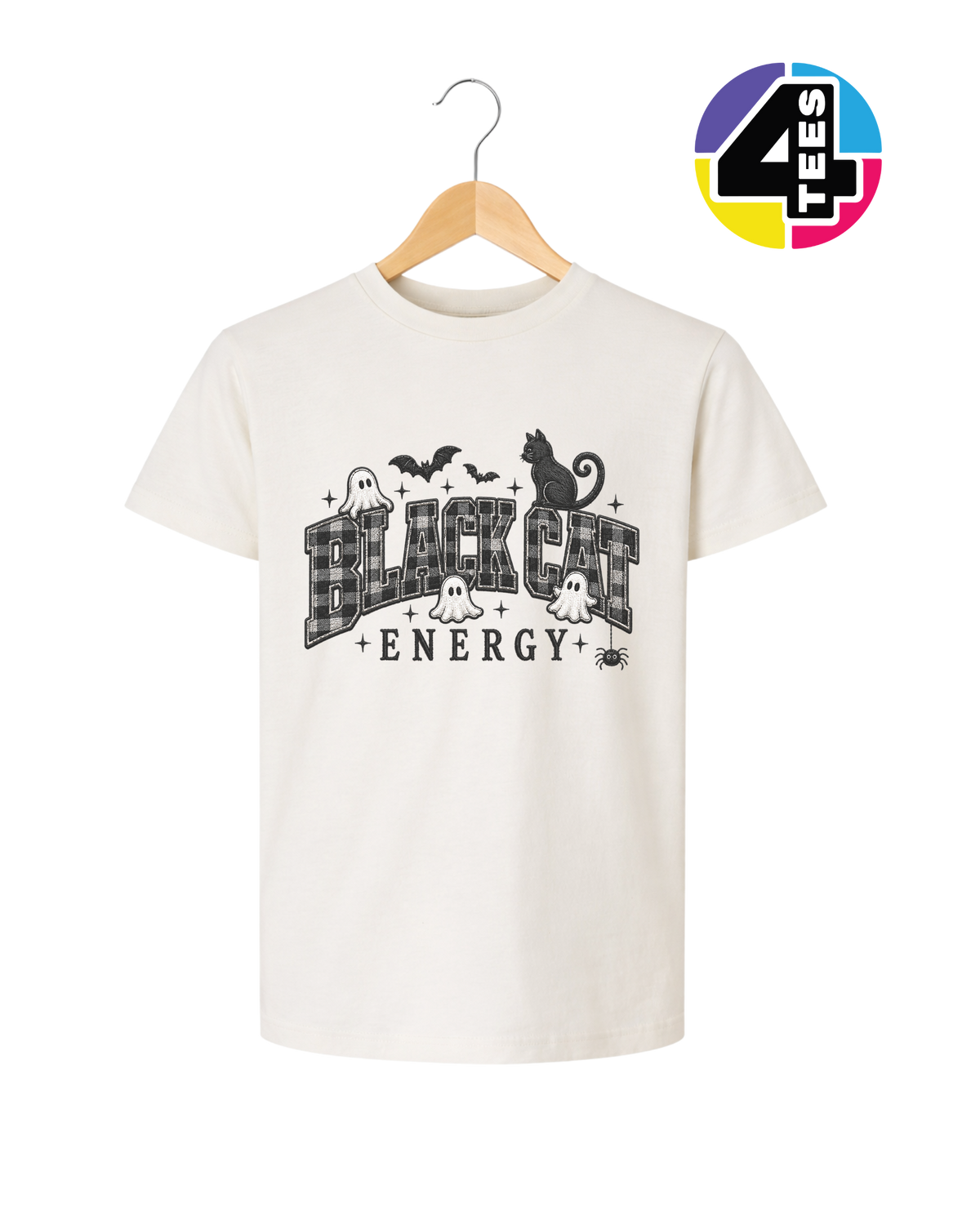 Black Cat Energy Youth Tee