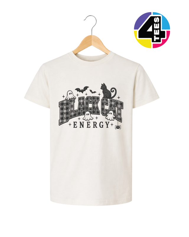 Black Cat Energy Youth Tee