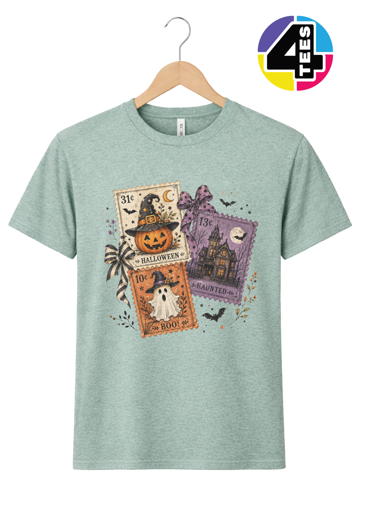 Halloween Haunt Postcards Tee